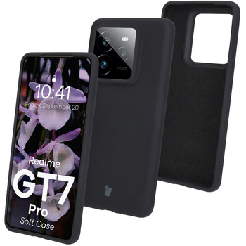 Silikonowe etui Bizon Soft Case do Realme GT 7 Pro, czarne