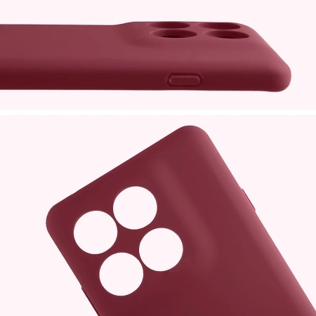 Silikonowe etui Bizon Soft Case do Motorola Edge 60 Pro, ciemnofioletowe