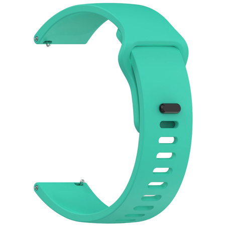 Pasek silikonowy do smartwatcha, Bizon Strap Watch Silicone Pro H, Quick Release 22 mm, miętowy