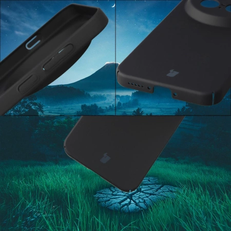 Etui Bizon Case Łupka do Vivo X300 Pro, czarne