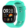 Pasek Bizon Strap Watch Silicone B do Redmi Watch 4 / Xiaomi Smart Band 9 Pro / 8 Pro, ciemno-miętowy
