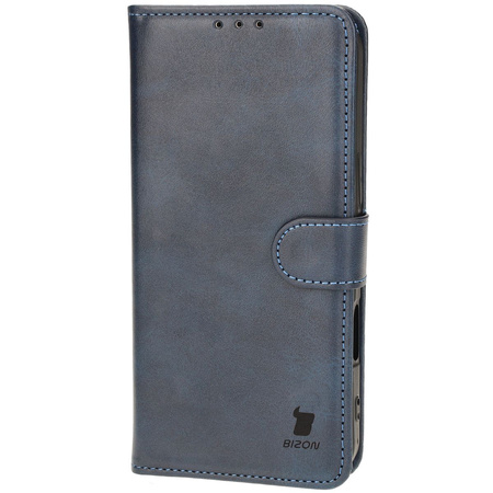 Etui z klapką Bizon Case Pocket do iPhone 16 Plus, granatowe