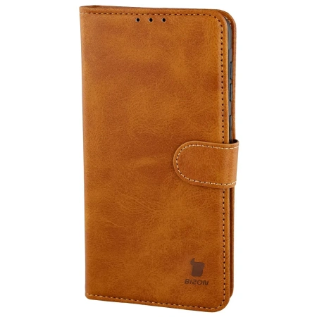 Etui z klapką Bizon Case Pocket do Galaxy A57 5G, brązowe