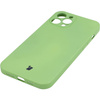 Etui Bizon Case Silicone do iPhone 12 Pro Max, jasnozielone