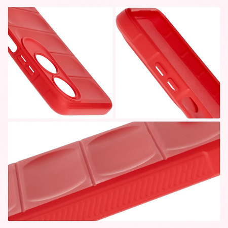 Pancerne etui Bizon Case Tur do Oppo A60 4G, czerwone