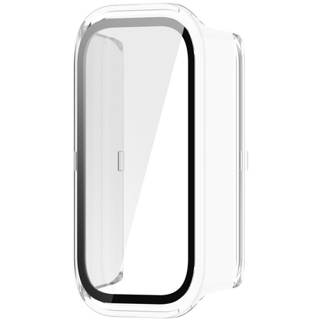 Etui ze szkłem do zegarka Bizon Case+Glass Watch do Xiaomi Smart Band 9 Active / Redmi Band 3, przezroczyste