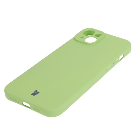 Etui Bizon Case Silicone do Apple iPhone 15 Plus, jasnozielone