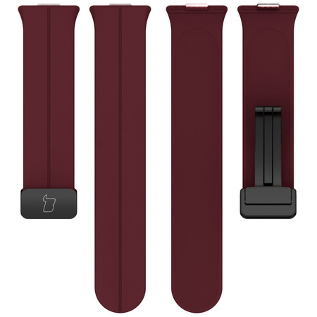 Silikonowy pasek Bizon Strap Watch Silicone do Apple Watch 38/40/41/42 mm, burgundowy