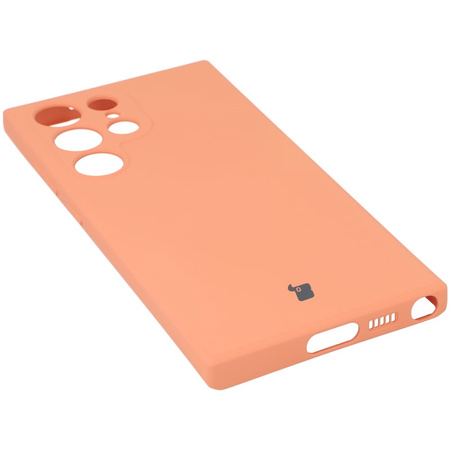 Etui Bizon Case Silicone Sq do Galaxy S23 Ultra, pomarańczowe