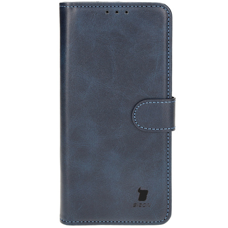 Etui z klapką Bizon Case Pocket do Honor 200 Pro, granatowe