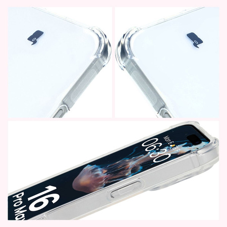 Elastyczne etui Bizon Case Salpa do iPhone 16 Pro Max przezroczyste