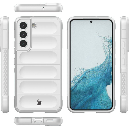 Pancerne etui Bizon Case Tur do Galaxy S22 Plus, białe