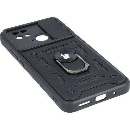 Etui Bizon Case CamShield Ring do Xiaomi Redmi 10C, czarne