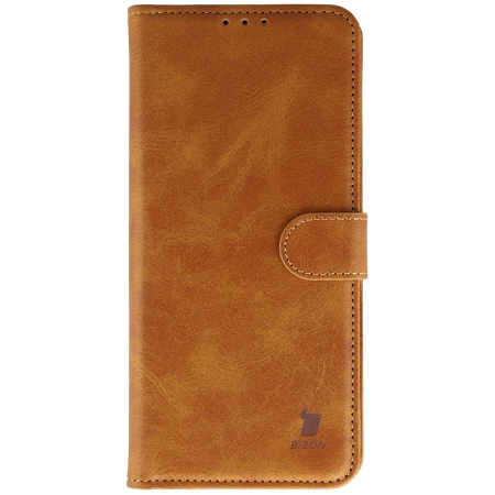 Etui z klapką Bizon Case Pocket do Xiaomi Redmi 15C 4G/5G / Poco C85, brązowe