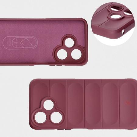 Pancerne etui Bizon Case Tur do Xiaomi Redmi 13 4G, ciemnofioletowe