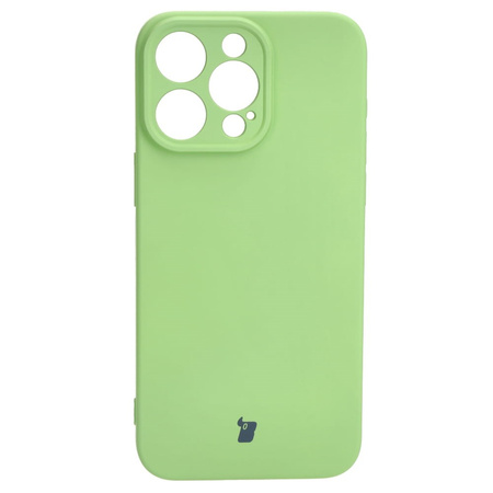 Etui Bizon Case Silicone do Apple iPhone 15 Pro Max, jasnozielone