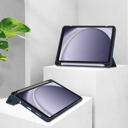 Etui Bizon Case Tab Clear Matt do Galaxy Tab A9, granatowe