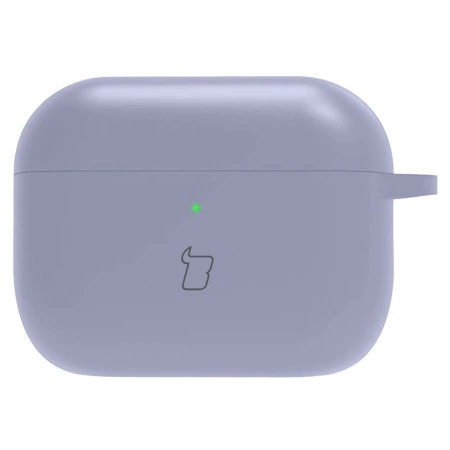 Silikonowe etui z karabińczykiem Bizon Case Headphone Silicone do AirPods 4, jasnozielone