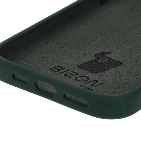 Silikonowe etui Bizon Soft Case do iPhone 16 Pro Max, ciemnozielone
