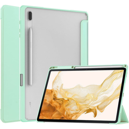 Etui Bizon Case Tab Clear Matt do Samsung Galaxy Tab S8 Plus / S7 Plus / S7 FE, miętowe