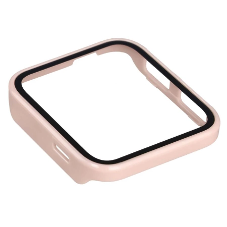 Etui ze szkłem do zegarka Bizon Case+Glass Watch do Garmin Venu X1, różowe