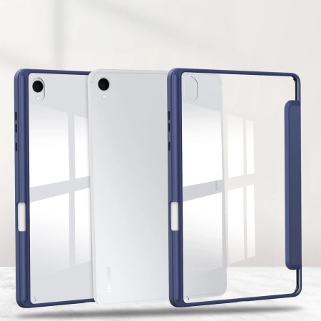 Etui z klapką Bizon Case Tab Clear Matt do Galaxy Tab S11, granatowe