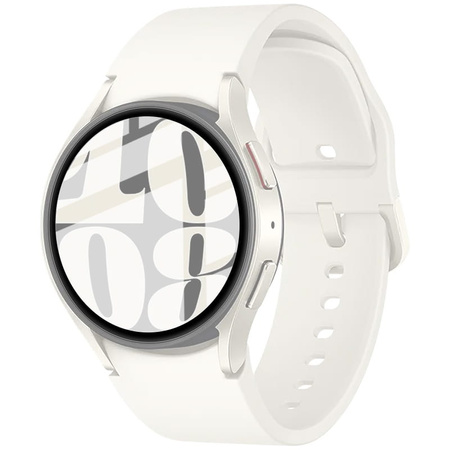 Szkło hybrydowe Bizon Glass Watch Edge Hybrid dla Galaxy Watch 6 40mm, czarne