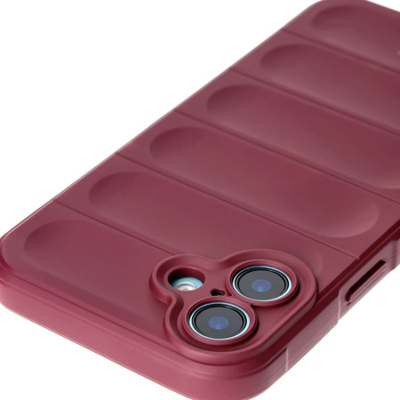 Pancerne etui Bizon Case Tur do iPhone 16 Plus, burgundowe