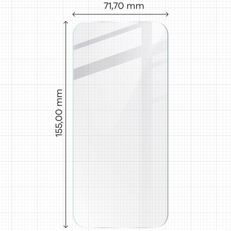 Elastyczne szkło hybrydowe Bizon Glass Mule do iPhone 15 Pro Max