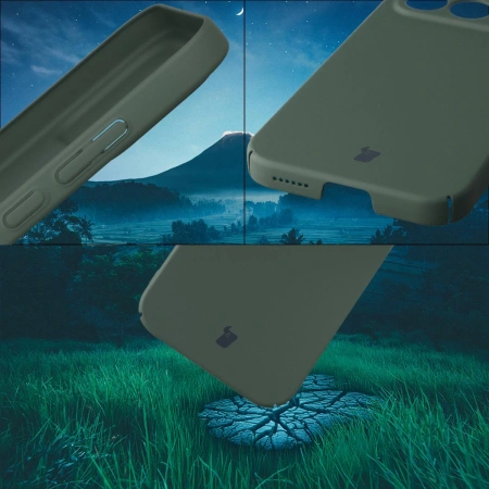 Etui Bizon Case Łupka do Xiaomi POCO F8 Pro, zielone