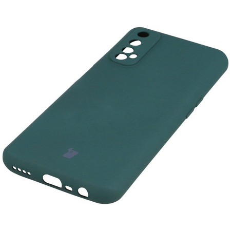 Etui Bizon Case Silicone do Realme 7, ciemnozielone