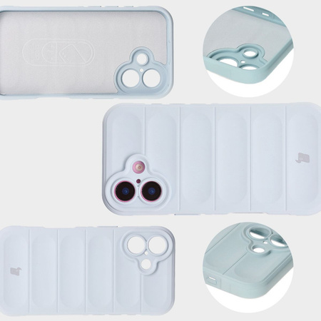 Pancerne etui Bizon Case Tur do iPhone 16 Plus, jasnoniebieskie