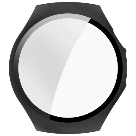 Etui ze szkłem do zegarka Bizon Case+Glass Watch do Huawei Watch 5 46 mm, matowe czarne