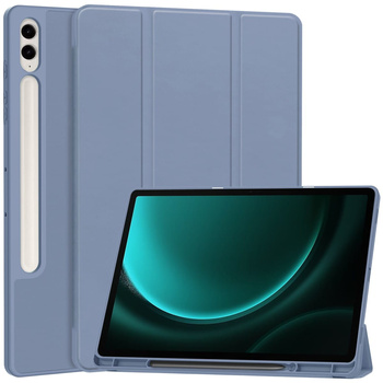 Etui Bizon Case Tab Lizard do Galaxy Tab S9 FE Plus, lawendowe