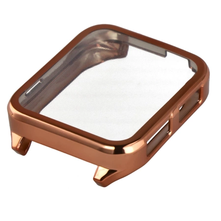 Etui z osłoną ekranu Bizon Case Watch Felipe do Garmin Venu X1, różowozłote