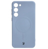 Etui silikonowe z pierścieniem magnetycznym Bizon Case Silicone Magnetic do Galaxy S23 Plus, szare