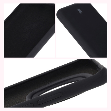 Silikonowe etui Bizon Soft Case do Honor Magic6 Pro, czarne