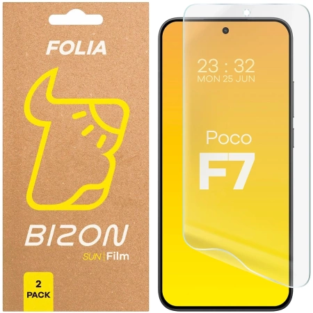 Folia matowa Bizon Glass Film Sun Duo do Xiaomi POCO F7, 2 sztuki