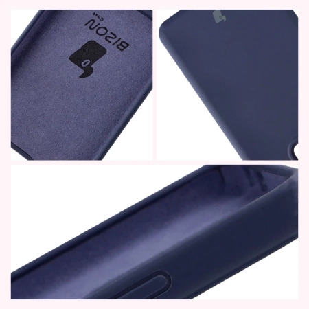 Silikonowe etui Bizon Soft Case do Realme GT 7 / 7T, ciemnoniebieskie
