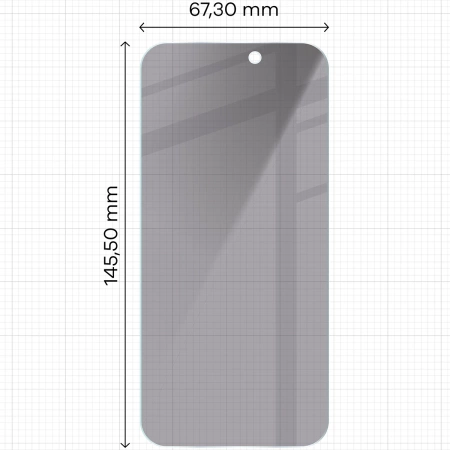 Prywatyzujące szkło hartowane Bizon Glass Clear Shadow Duo do iPhone 17 / 17 Pro / 16 Pro, przyciemniane, 2 sztuki