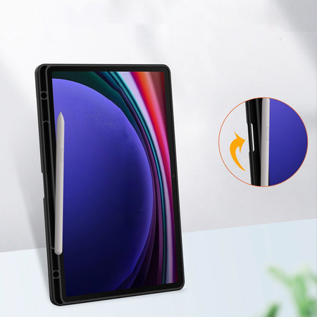 Etui Bizon Case Tab Clear Matt do Galaxy Tab S10 Plus / S9 Plus, czarne