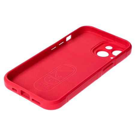 Pancerne etui Bizon Case Tur do iPhone 15, czerwone