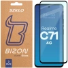 Szkło hartowane Bizon Glass Edge Duo do Realme C71 4G, czarna ramka, 2 sztuki