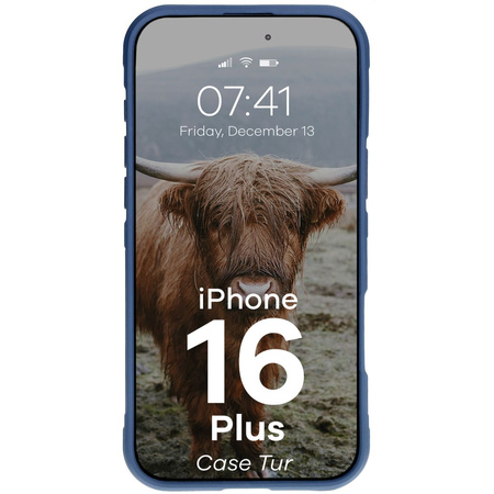 Pancerne etui Bizon Case Tur do iPhone 16 Plus, granatowe