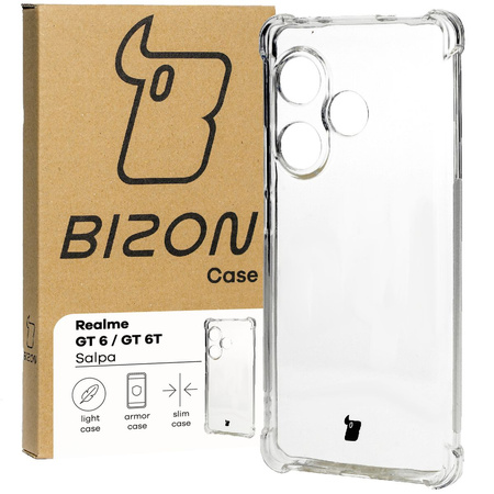 Elastyczne etui Bizon Case Salpa do Realme GT 6 / GT 6T / GT Neo 6 / GT Neo 6 SE, przezroczyste