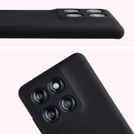 Silikonowe etui Bizon Soft Case do Motorola Edge 60 Fusion / 60, czarne