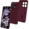 Silikonowe etui Bizon Soft Case do Xiaomi 14T Pro, ciemnofioletowe