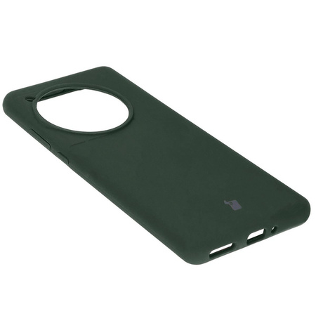 Silikonowe etui Bizon Soft Case do OnePlus 12, ciemnozielone