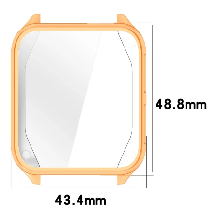Etui z osłoną ekranu Bizon Case Watch Felipe do Garmin Venu X1, różowozłote