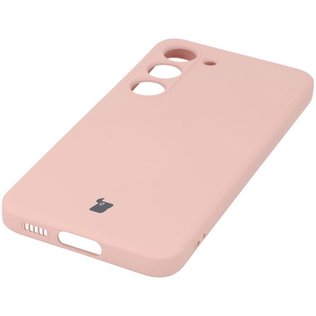 Etui Bizon Case Silicone Sq do Galaxy S23, jasnoróżowe